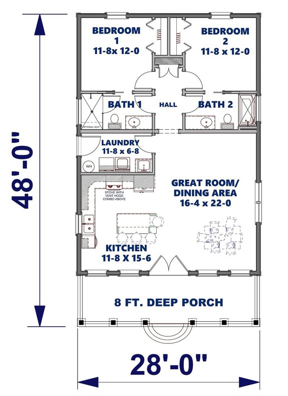 1 100 Sq Ft House Plans In 2023 Cottage Floor Plans Small House  - 1100 SQ FT House Plans Modern