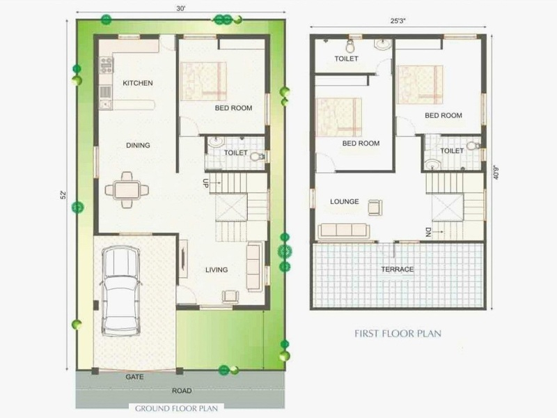 10 Best 700 Square Feet House Plans As Per Vasthu Shastra - 700 SQ FT House Plans North Facing