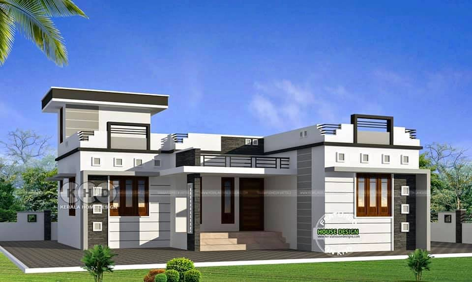 1000 Sq Ft 3BHK Modern Single Floor House And Plan Home Pictures - 1000 SQ FT Contemporary House Plans