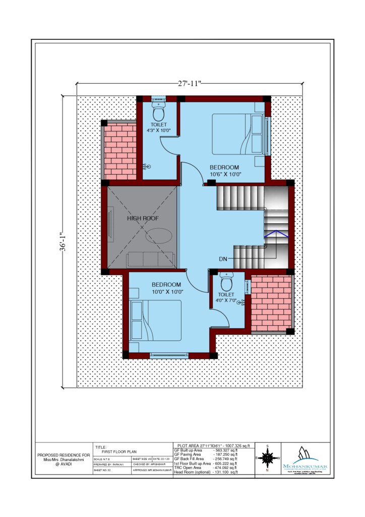 1000 Sq Ft House Floor Plans In India Floor Roma - 1000 SQ FT Duplex House Plans In India