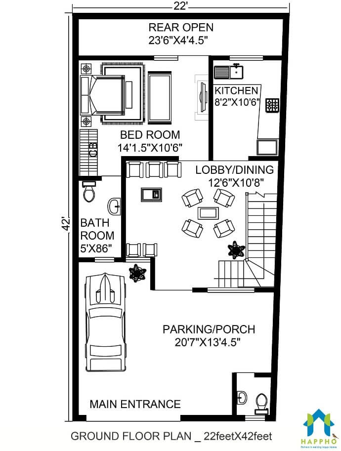 1000 Sq Ft House Floor Plans In India Floor Roma - 1000 SQ FT House Plans Images In India