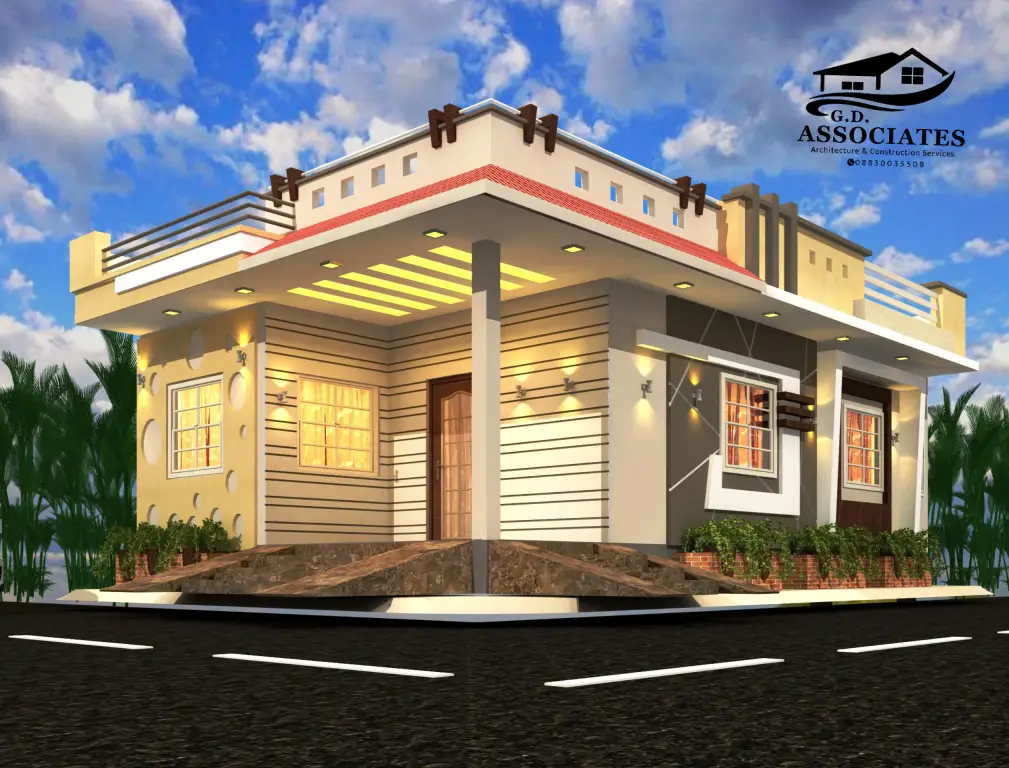 1000 Sq Ft House Plans 2bhk Indian Style With The Best Elevation  - 2Bhk House Plans At 1000 SQ FT