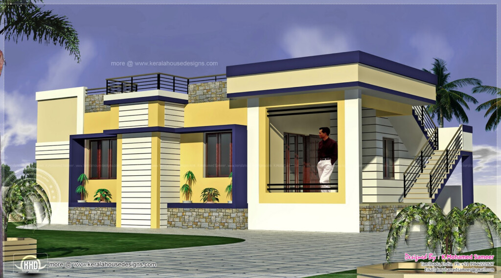 1000 Square Feet Tamilnadu Style Home Kerala Home Design And Floor  - 1000 SQ FT House Plans Tamilnadu Style