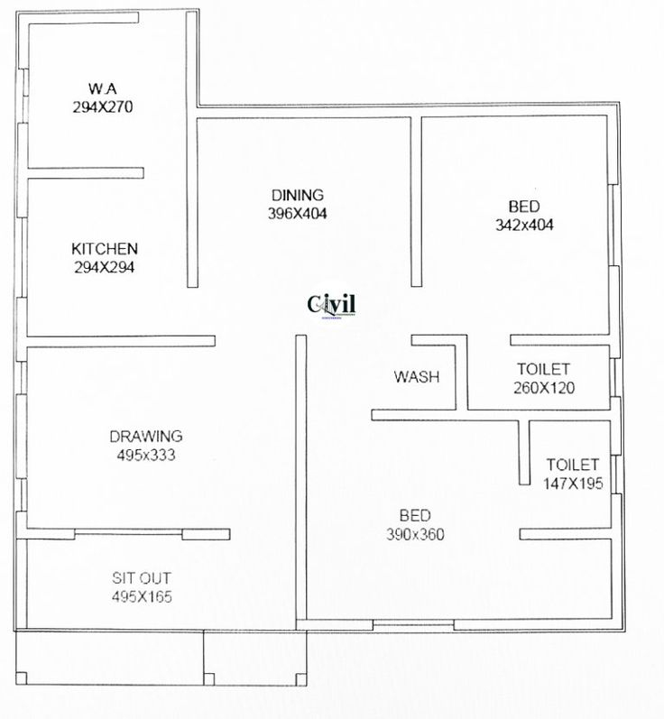 1100 Sq Ft 2BHK Modern Single Floor House And Free Plan Engineering  - 1100 SQ FT House Plans Modern