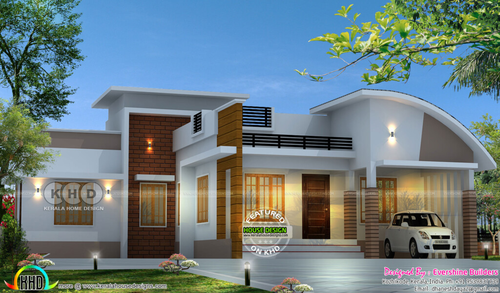 1200 Sq ft 2 BHK Single Floor Home Plan Kerala Home Design And Floor  - 1200 SQ FT Single Floor House Plans