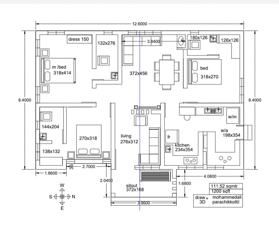 1200 Sq Ft 3BHK Modern Single Floor House And Free Plan 1 Home Pictures - 1200 SQ FT Single Floor House Plans