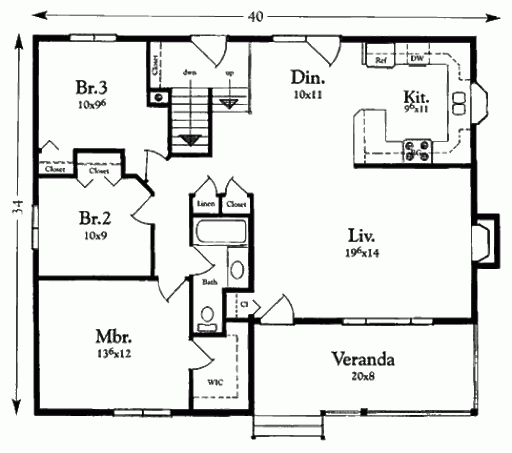 1200 Sq Ft House Plans 2 Bedroom With Garage Printable Templates Free - 1200 Sq.Ft 2Bedroom 2Car Garage House Plans