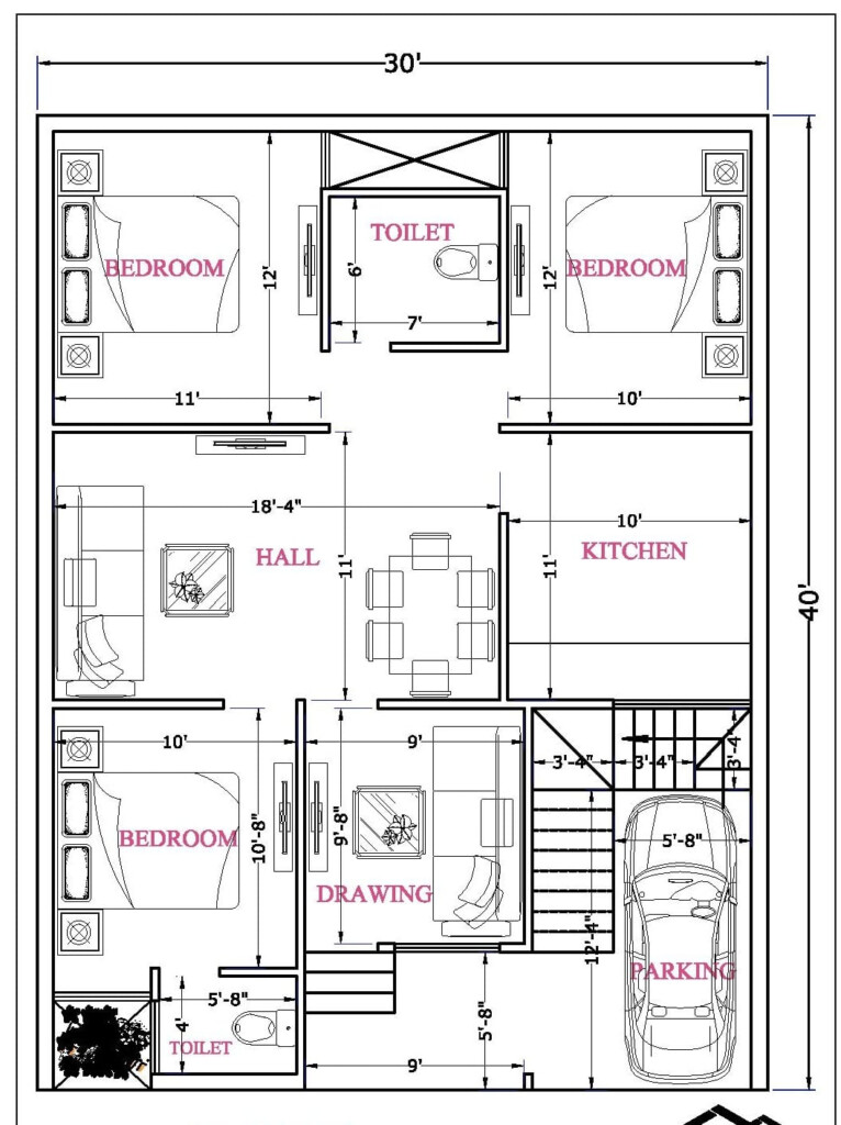 1200 Sq Ft House Plans 3 Bedroom With Car Parking Www resnooze - 1200 SQ FT House Plans 3 Bedroom With Garage