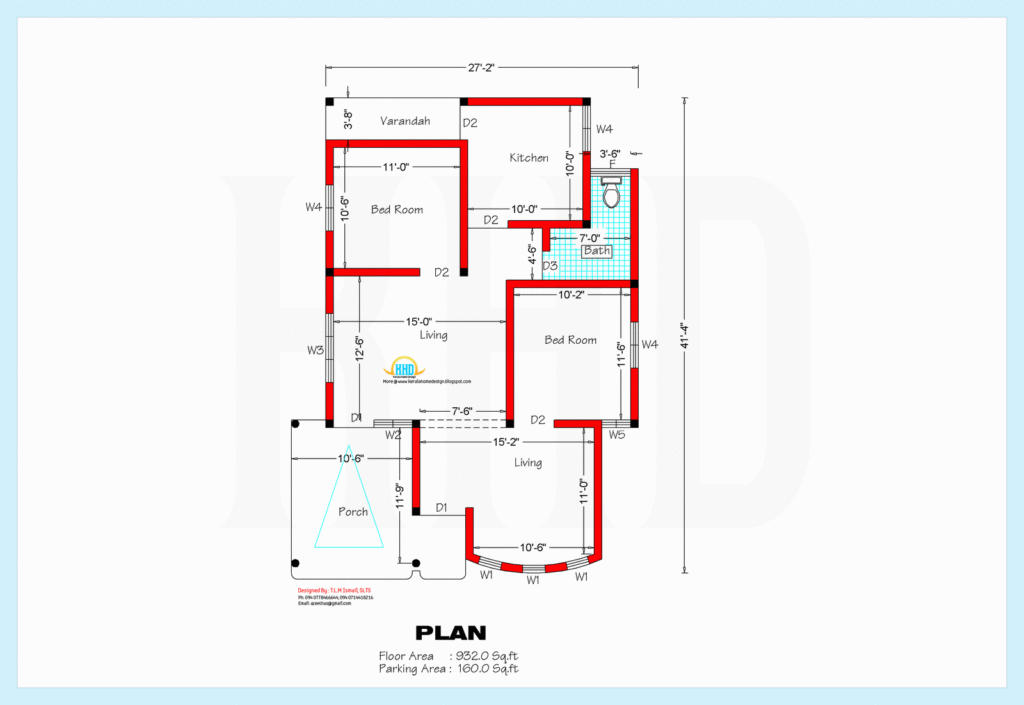 1200 Square Feet Home Plan And Elevation Indian House Plans - 1200 SQ FT House Plan Elevation