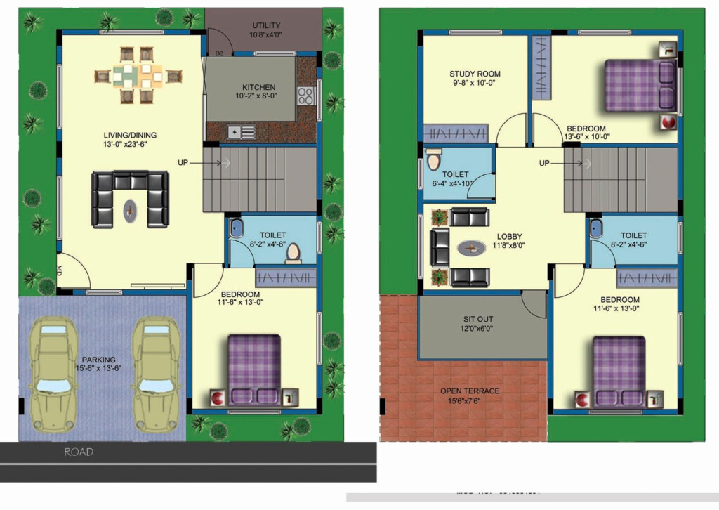 13 Beautiful India House Plan 1000 Sq Ft For Every Budget - 1000 SQ FT House Plans In India Model