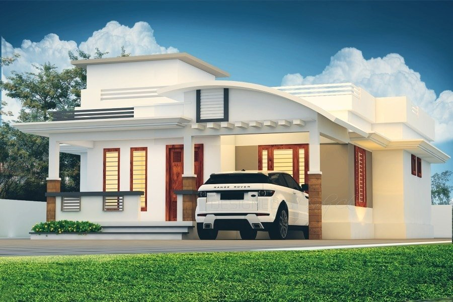 1300 Square Feet 2 Bedroom Modern Single Floor House And Plan Home  - 2 Bedroom 1300 SQ FT House Plans