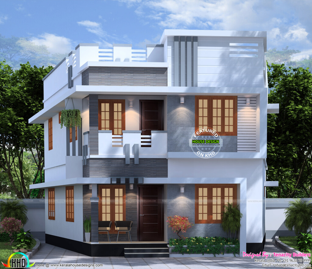 1300 Square Feet 4 Bedroom House Plan Kerala Home Design And Floor  - 1300 SQ FT House Plans In Kerala