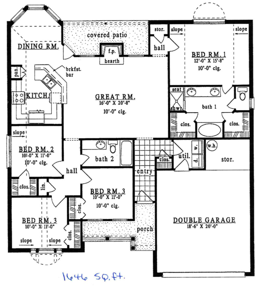 1500 Sq Ft House Plans House Plans - 1500 SQ FT House Plans 6 Bedrooms