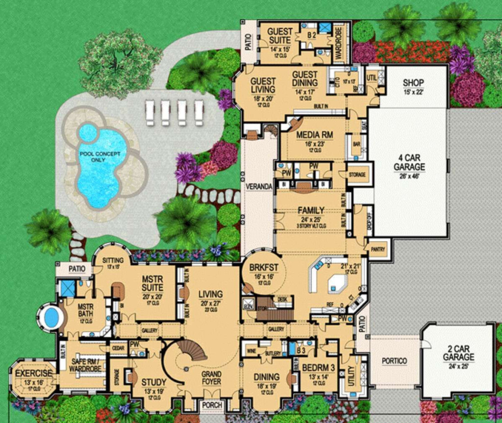 15000 Square Foot House Plans Exploring The Possibilities House Plans - 15000 SQ FT House Floor Plans