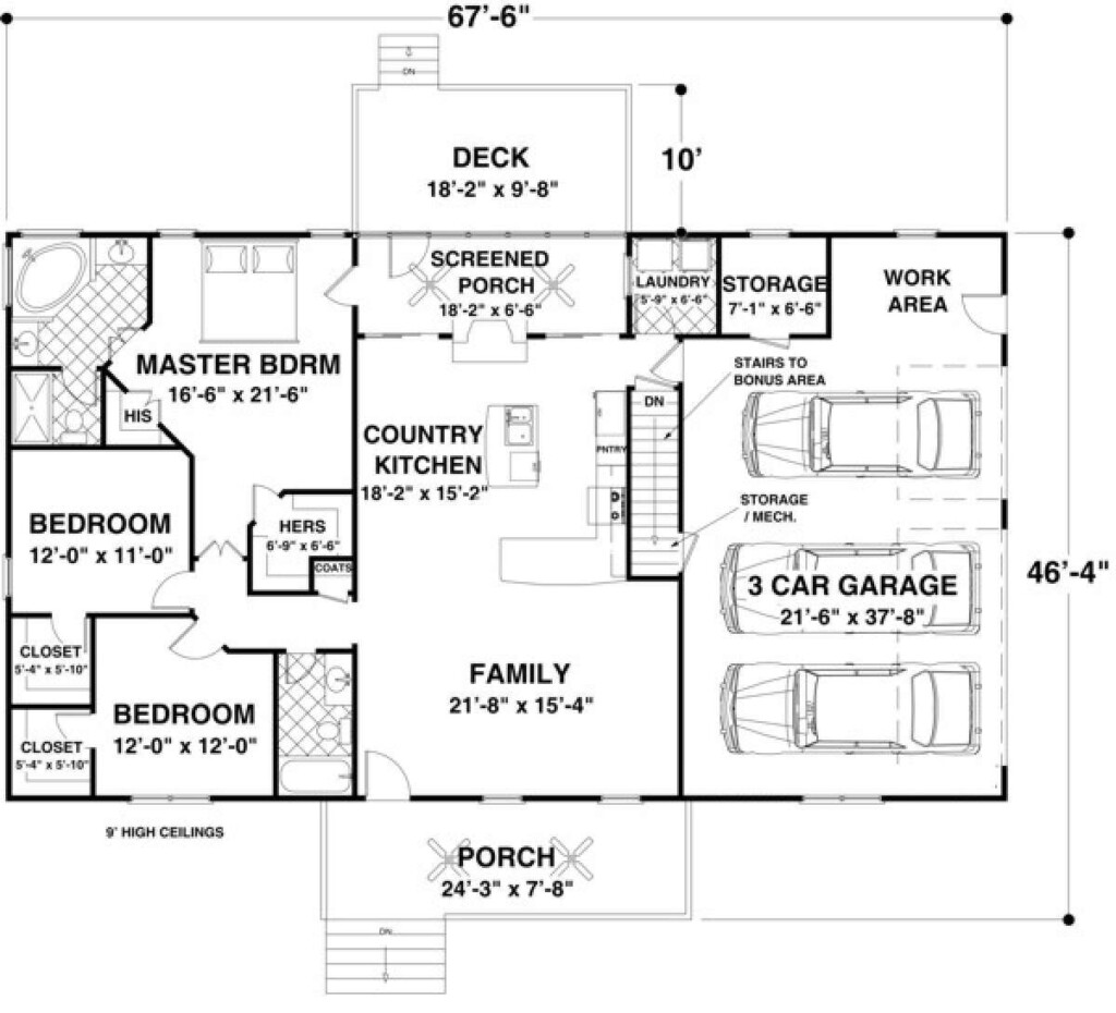 1600 Sq Ft House Plans 3 Bedroom House Plans - Simple 1600 SQ FT House Plans