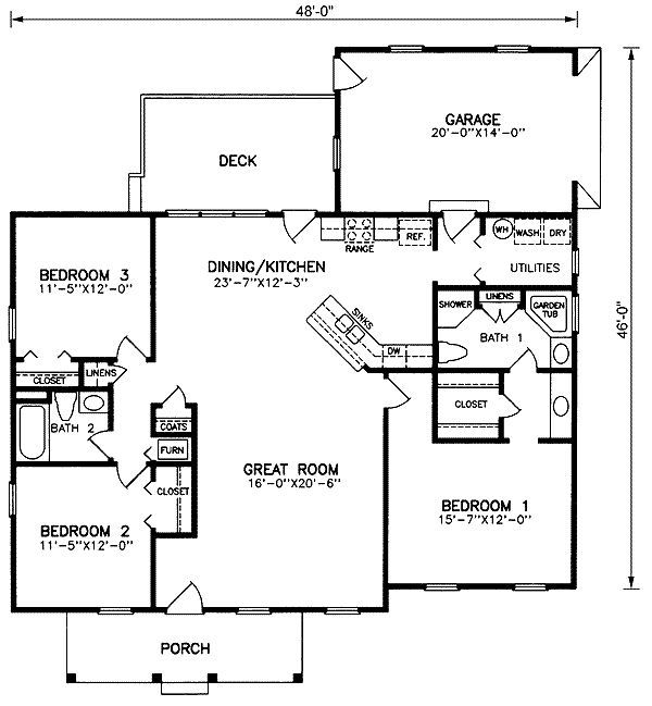 1600 Sq Ft House Plans With 3 Bedrooms Ideas For Creating The Ideal  - Simple 1600 SQ FT House Plans