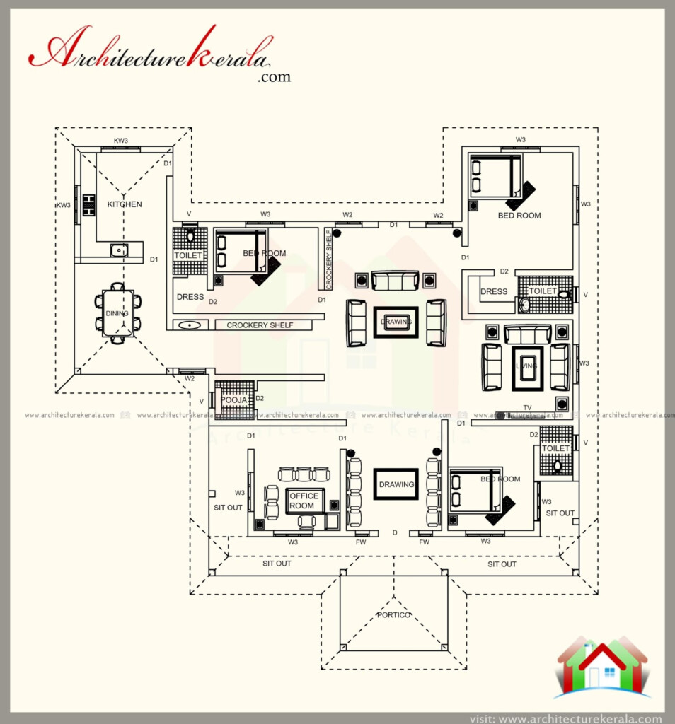 1700 Square Foot Bungalow House Plans - 1700 SQ FT Bungalow House Plans