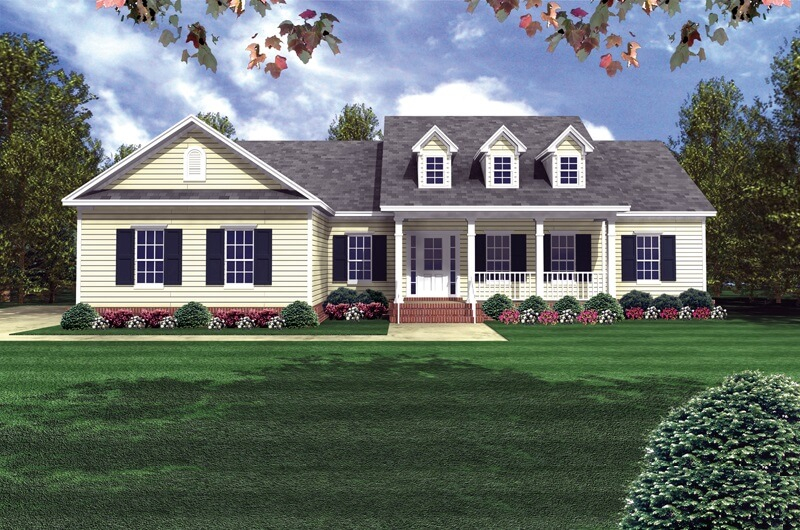 1800 Sq Ft Country Ranch House Plan 3 Bed 3 Bath 141 1175 - House Plans For 1800 SQ FT Ranch