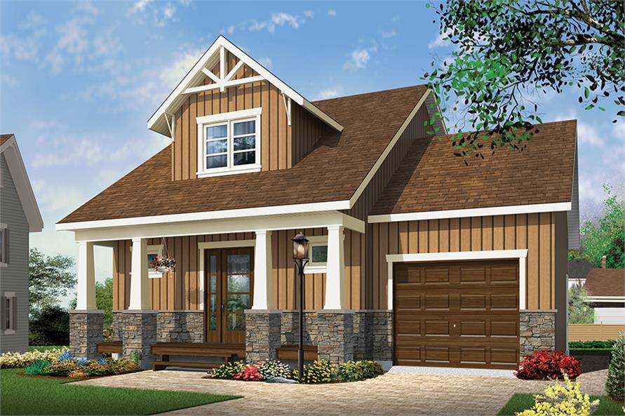 2 Bedrm 900 Sq Ft Craftsman House Plan 126 1852 - 2 Bedroom 900 SQ FT House Plans