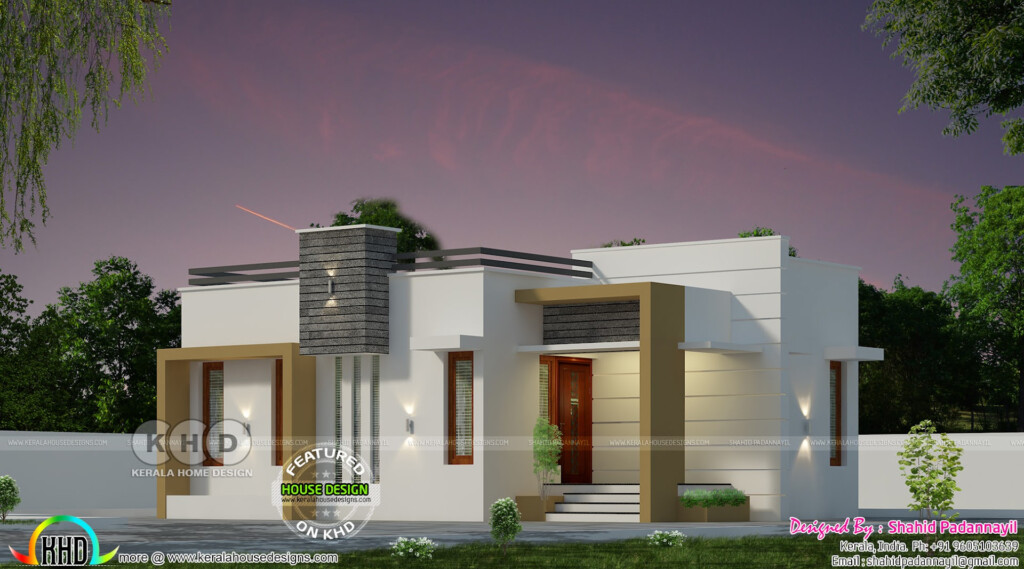 2 BHK 600 Square Feet Small Budget Home Plan Kerala Home Design And  - 600 SQ FT House Plans Kerala