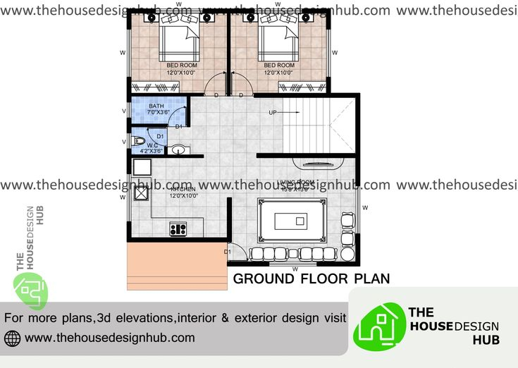 2 BHK House Plan In 850 Sq Ft 2bhk House Plan Bedroom House Plans  - 850 SQ FT House Plans 2 Bedroom Indian Style