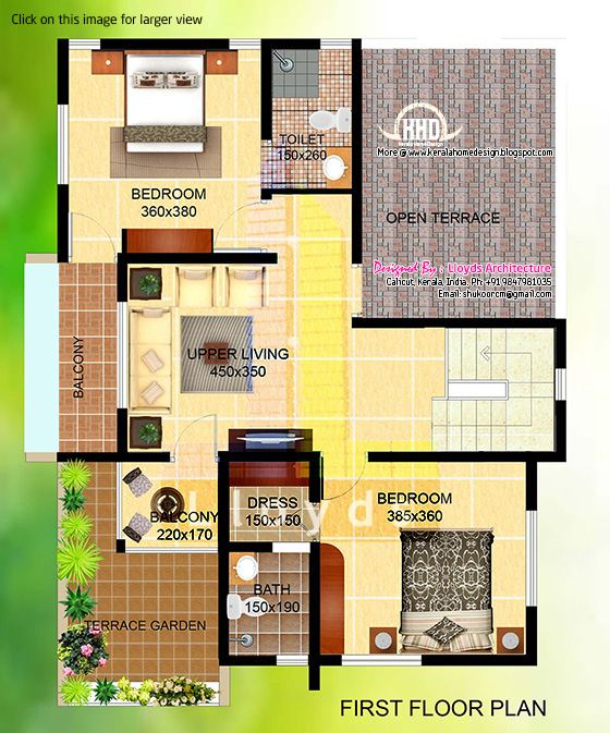 2000 Square Feet Home Plan 8 Acha Homes - House Plan Drawing 2000 SQ FT