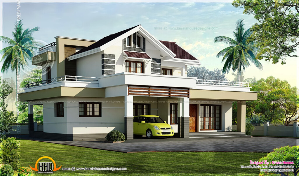 2200 Square Feet 3 Bedroom House Design Kerala Home Design And Floor  - 3Br 2Ba House Plans 2200 SQ FT