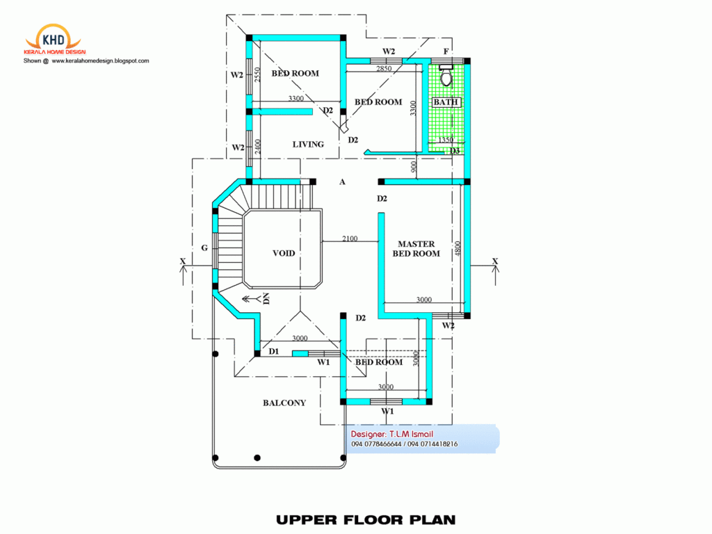 2300 Square Feet Free House Plan And Elevation Kerala Home Design And  - 2300 SQ FT House Plans In Kerala