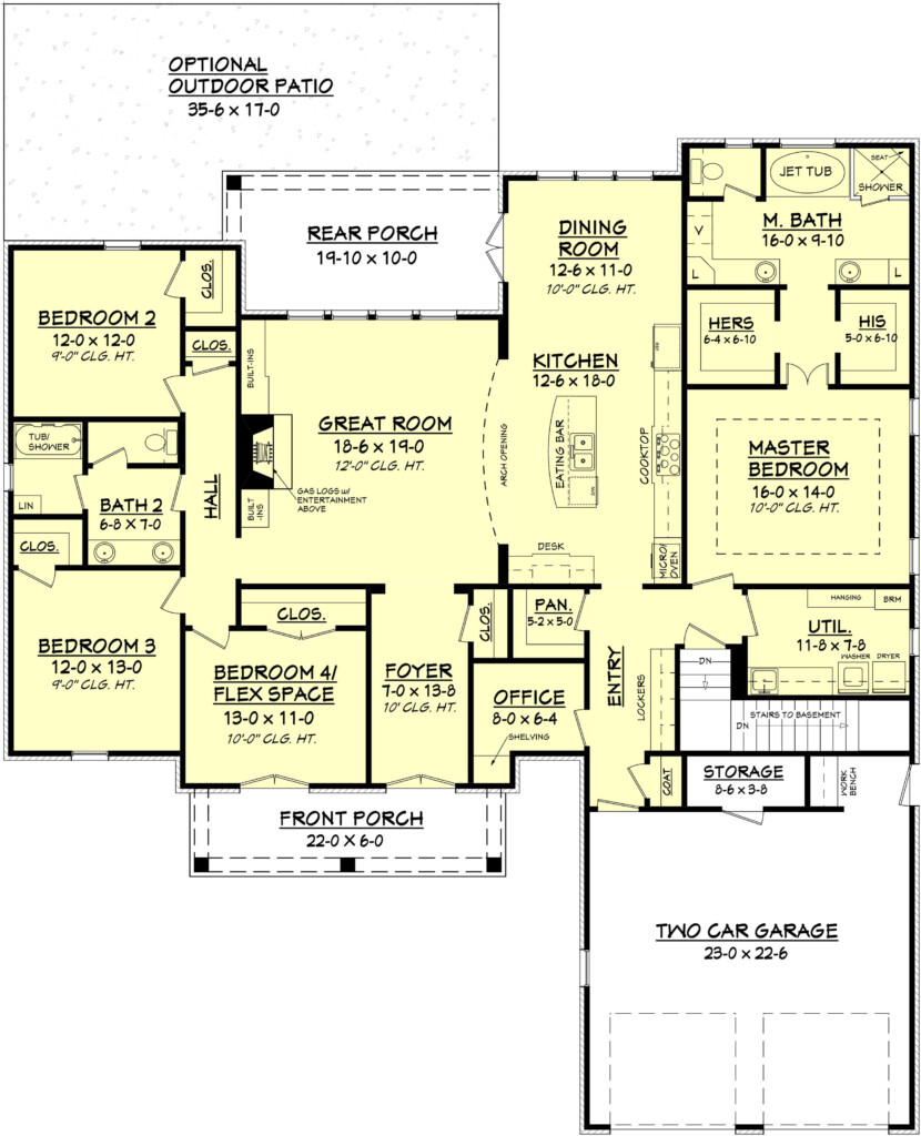 2400 Sq Foot Ranch House Plans Homeplan cloud - 2400 SQ FT Ranch Style House Plans