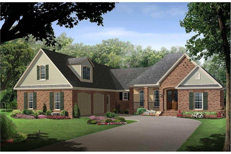 2500 Sq Ft Country Style Ranch House Plan 4 Bed 3 Bath - 2300 To 2500 SQ FT House Plans