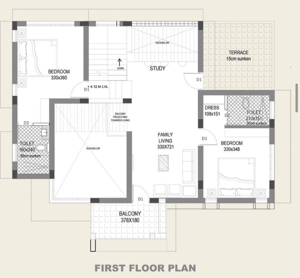 2500 Square Feet 4 Bedroom Modern Two Floor Home And Plan Home Pictures - 1200 To 2500 SQ FT House Plan