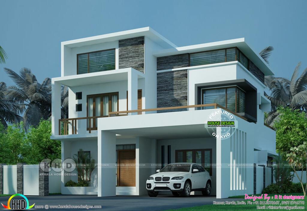 2700 Square Feet 3 Bedroom Box Style Home Kerala Home Design And  - 2700 SQ FT House Plans In Kerala