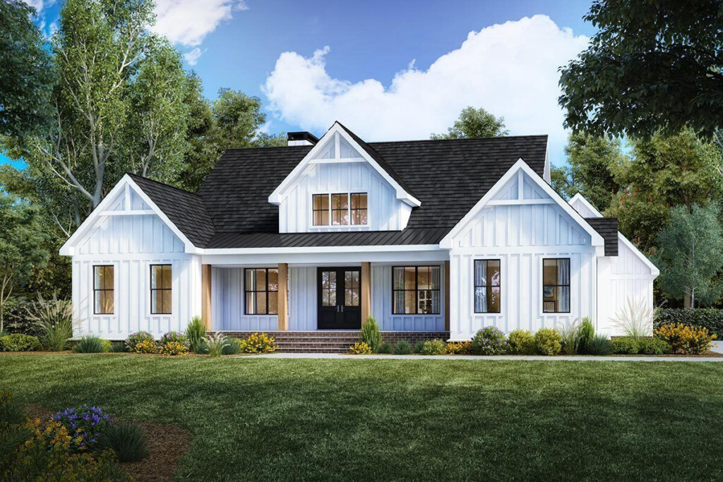 3 Bed Modern Farmhouse Plan Under 2500 Square Feet 800000GDP  - 2.4K SQ FT House Plan