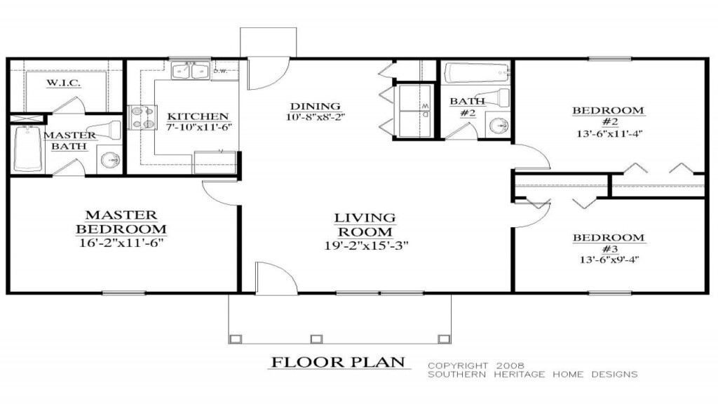 3 Bedroom 1200 Sq Ft House Plans Creating A Perfect Balance Of Style  - 3 Bedroom House Plan 1200 SQ FT