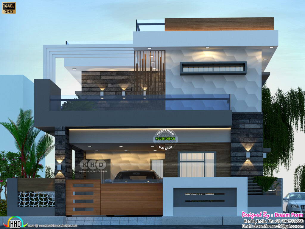 3 Bedroom 2000 Sq Ft Contemporary Home Design Kerala Home Design  - 3D House Plans In 2000 SQ FT