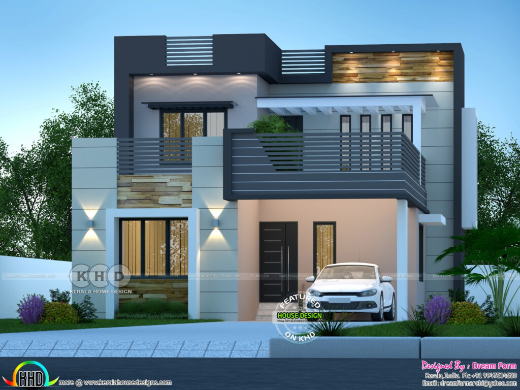 3 Bedrooms 1600 Sq ft Modern Home Design Kerala Home Design And Floor  - 1600 SQ FT House Plans 3 Bedroom In India