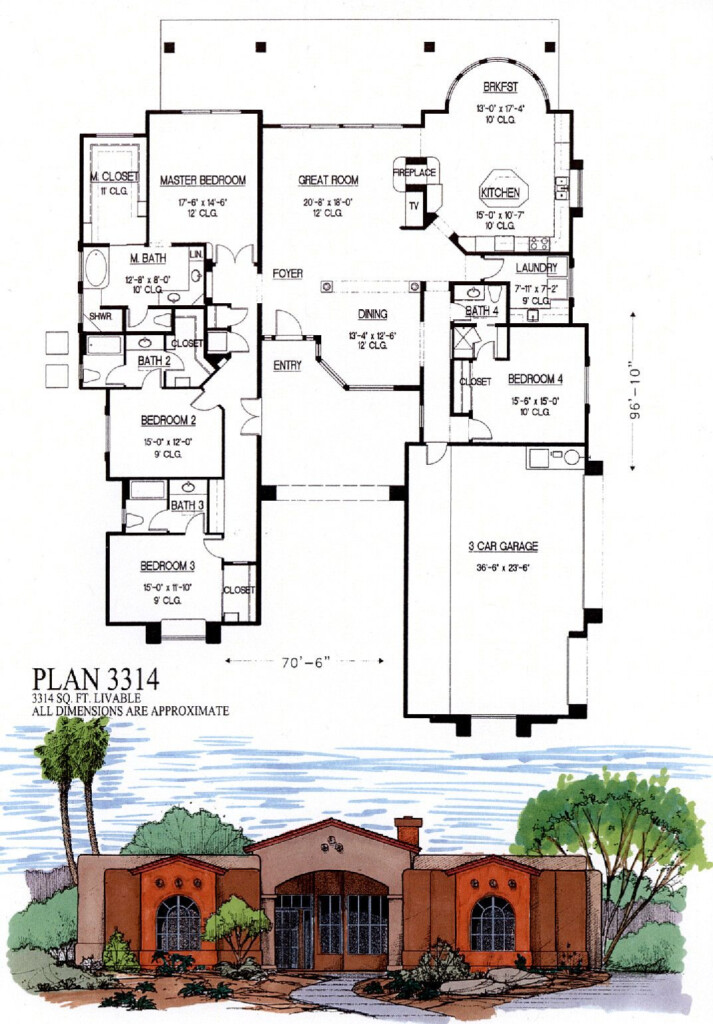 3000 Sq Ft House Plans 1 Story House Plans - 3000 SQ FT House Plans 1 Story