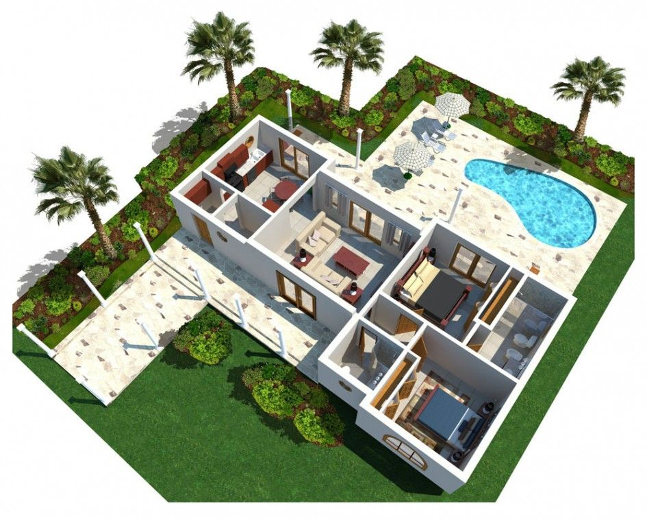 33 Splendid House Plans With Pool Real Home Plans - 3000 SQ FT House Plans With Swimming Pool