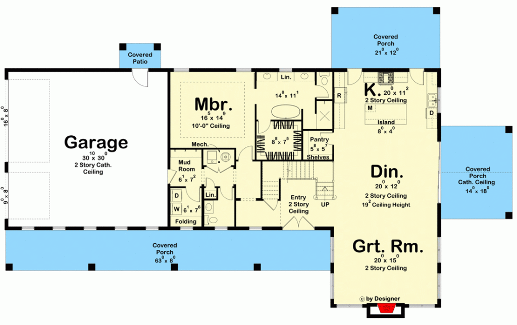 4 Bed 2700 Square Foot Barndominium Style House Plan With 3 Outdoor  - 2700 SQ FT House Plans 4 Bedroom