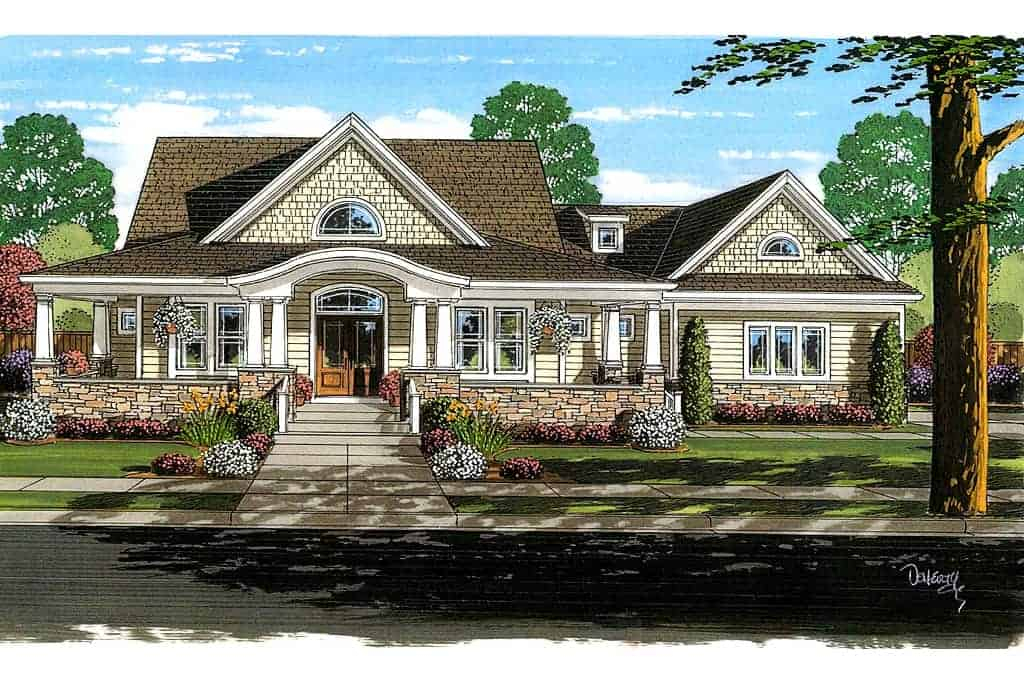 4 Bedroom Cape Cod House Plan First Floor Master Garage - 2500 SQ FT Cape Cod House Plans