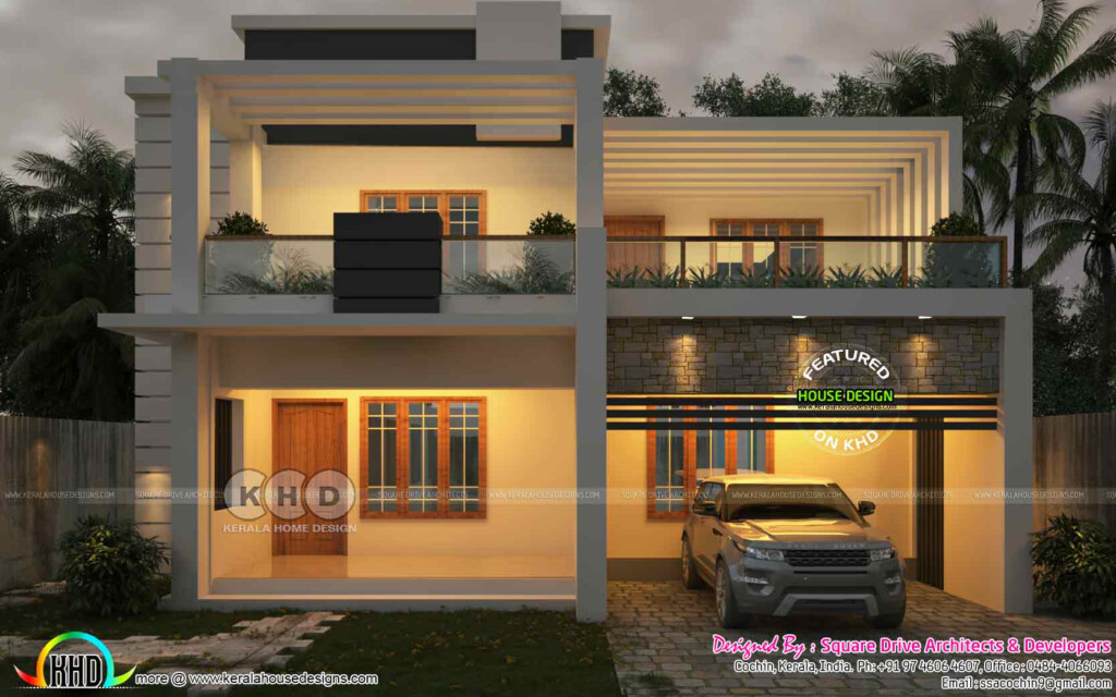 4 Bedroom Modern 2800 Sq ft House Plan Kerala Home Design And Floor  - Amazing Cool House Plans 2800 SQ FT