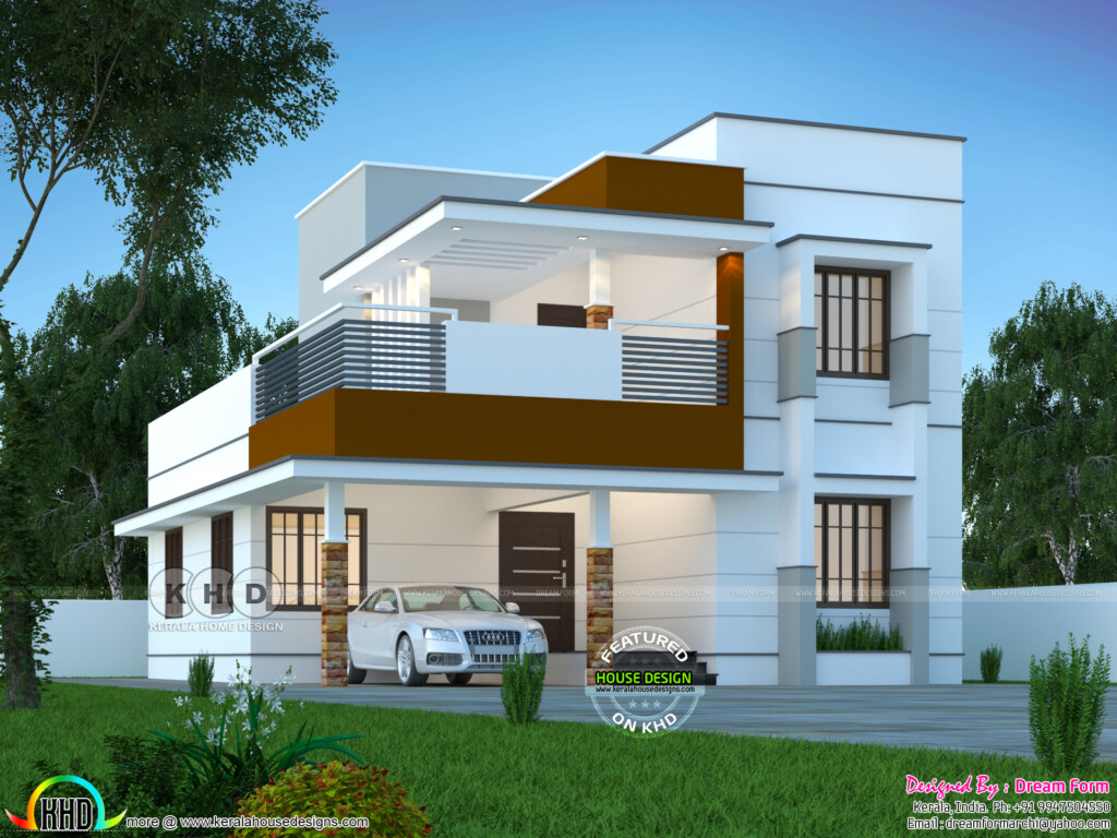 4 Bedrooms 2000 Sq Ft Modern Home Design Kerala Home Design And  - 3D House Plans In 2000 SQ FT