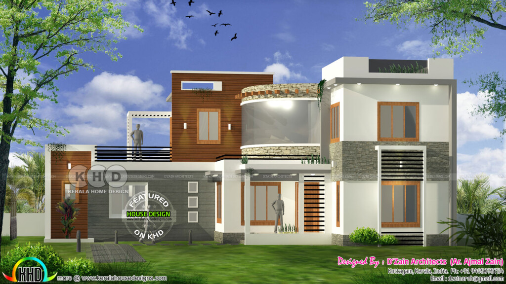 4 BHK Modern Contemporary Home 1800 Square Feet Kerala Home Design  - 4 Bhk House Plan In 1800 SQ FT