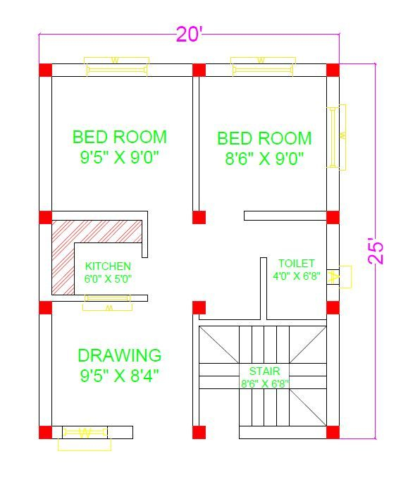 500 Sq Ft Rectangle House Plans Artofit - 500 SQ FT Rectangle House Plans