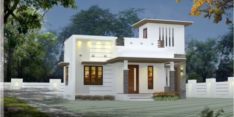 650 Sq Ft 2BHK Modern Single Floor House And Free Plan - 650 SQ FT House Plans 3D