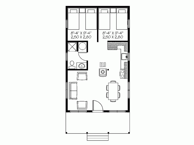 68 Impressive 540 Sq Ft House Plan Design Not To Be Missed - 540 SQ FT House Plan Design