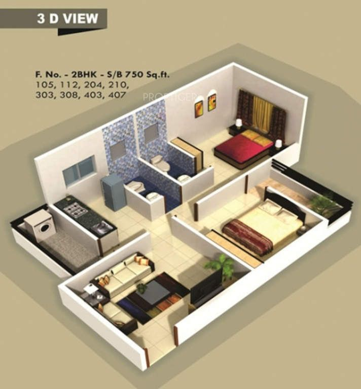 750 Sq Ft House Plans 3d Kolbaswami Developers And Builders Residency  - House Plan For 750 SQ FT