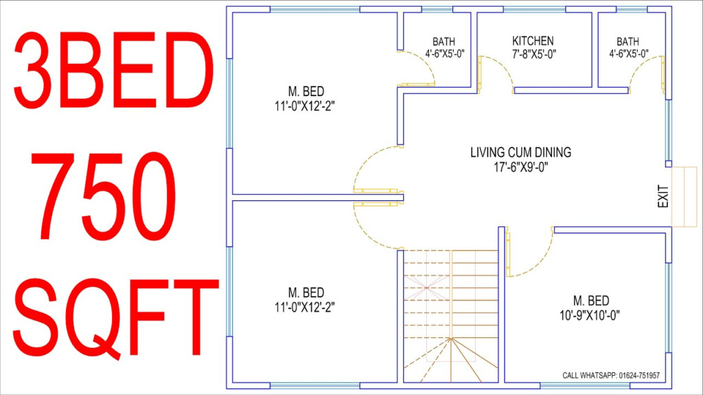 750 Sqft 3bhk House Plan 750 Sqft House Design 30 X 59 OFF - 750 SQ FT House Plans 3 Bedroom