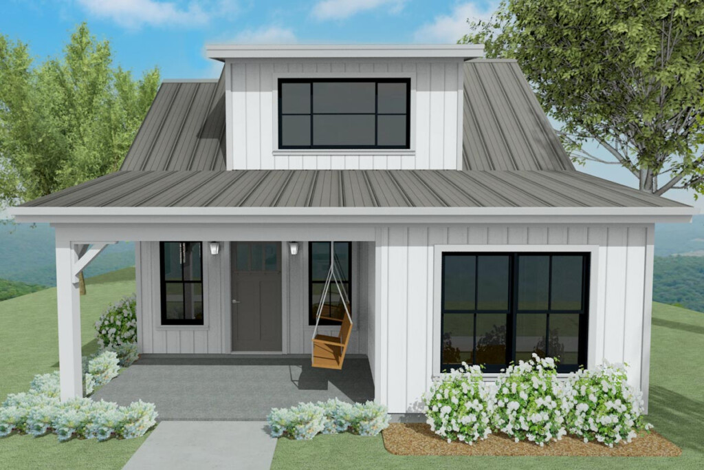 750 Square Foot ADU friendly Country Cottage 430818SNG  - 750 SQ FT House Plans North Facing