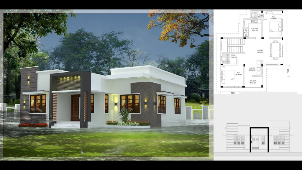 800 Sq Ft 2BHK Fusion Style Single Storey House And Free Plan Home  - 2Bhk House Plans 800 SQ FT